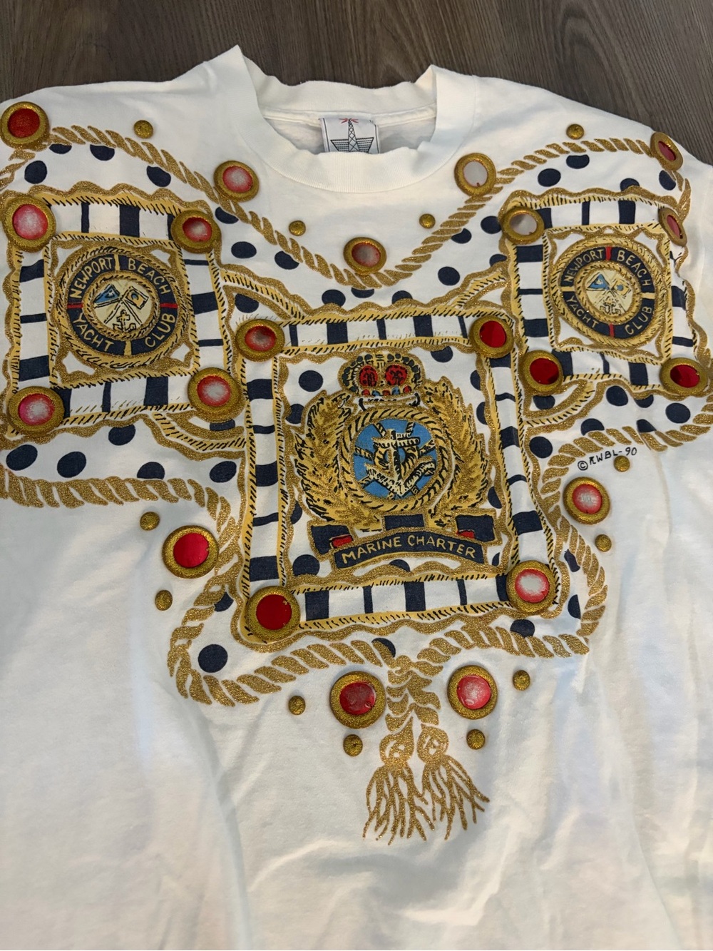 Vintage 90s KWDL Newport Beach Yacht Club T-Shirt